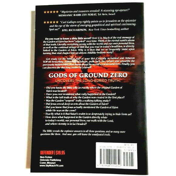 Gods of Ground Zero Edens Secrets Prophecy Christian Book Study Truth C. Gallups - Picture 2 of 9